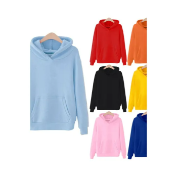 Men Women Hooded Sweatshirt Blue