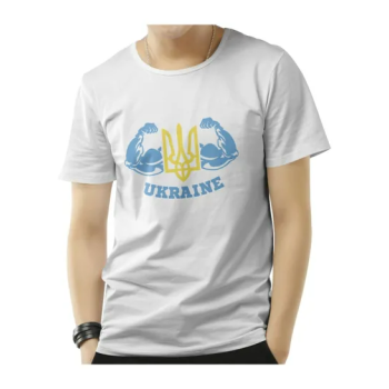 Men's T-shirt Power of Ukraine White