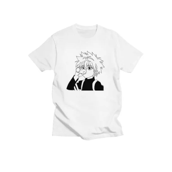 Men Women Tops Kawaii Hunter X Hunter Killua Zoldyck White T-shirt