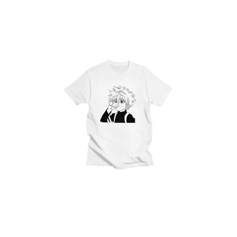 Men Women Tops Kawaii Hunter X Hunter Killua Zoldyck White T-shirt