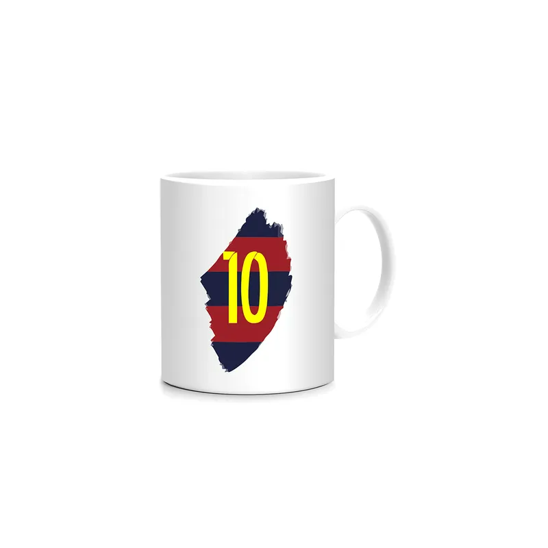 Fm Styles Messi Barcelona Printed Mug White 10 CM