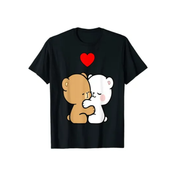 Milk Mocha Bear Black T-Shirt