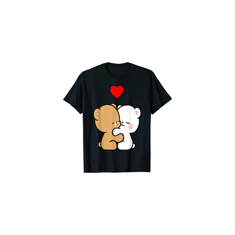 Milk Mocha Bear Black T-Shirt