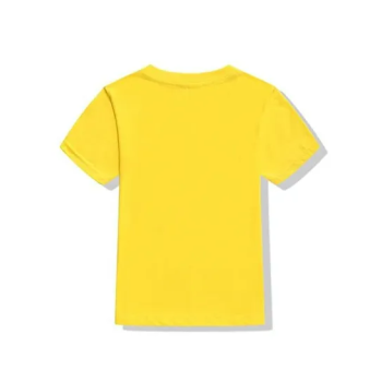 Minion Face Funny Kids Unisex Short Sleeve Round Neck Yellow T-shirt