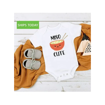 Miso Cute Onesies - Baby Unisex clothes Infant Newborn Awesome Funny Baby