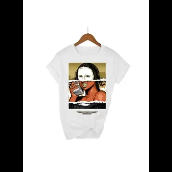 Monalisa Printed White...