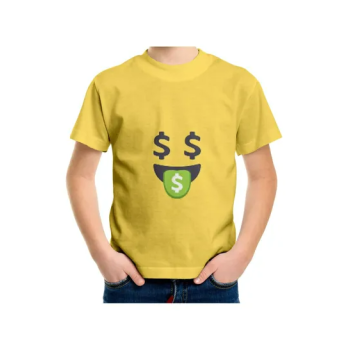 Money face with money tongue t-shirt