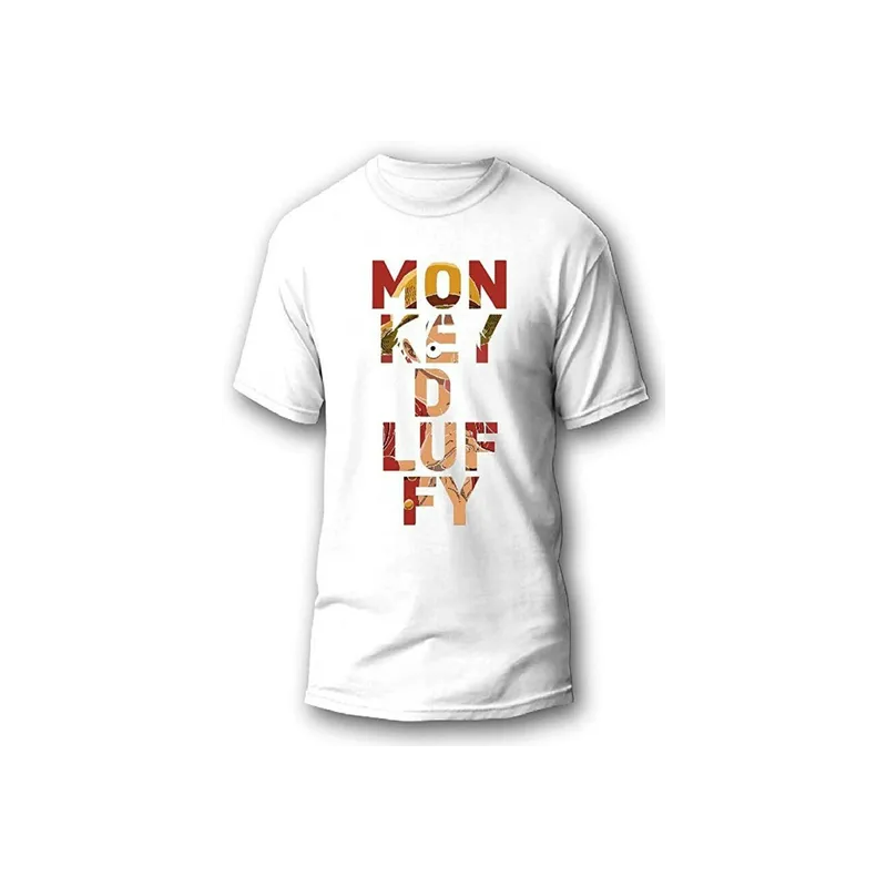 Monkey D-Luffy - One Piece Printed T-shirt White