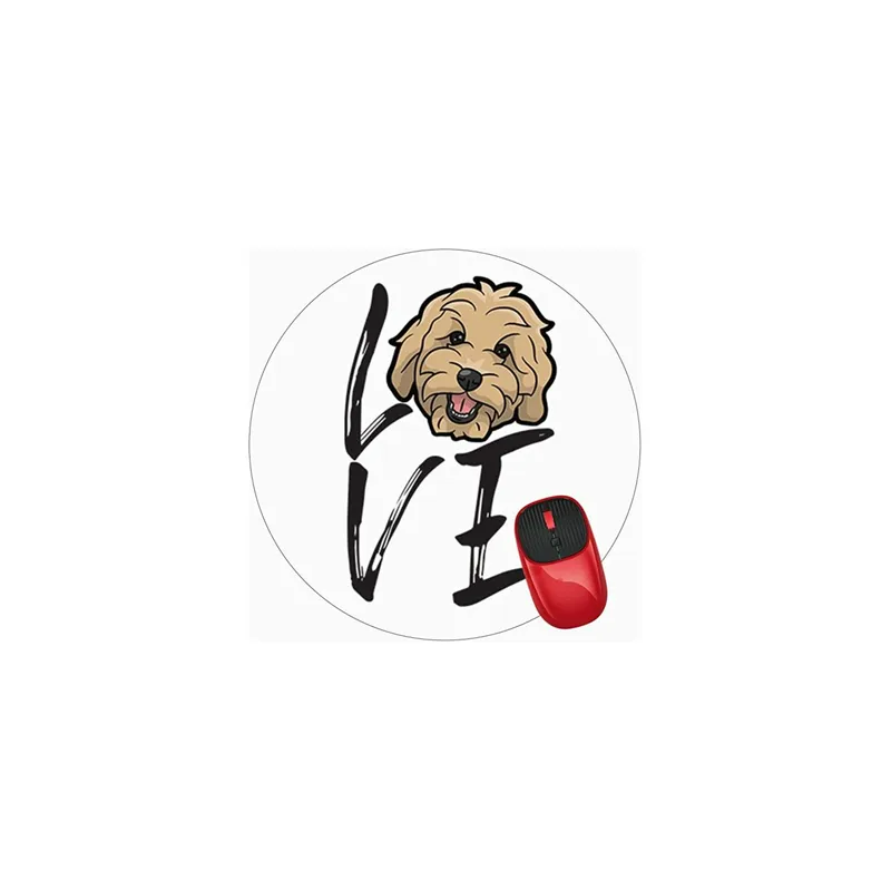 Mouse Pad Choice Love Dog Mousepad Non-Slip Rubber Funny Cute Mat for Gaming and Gift