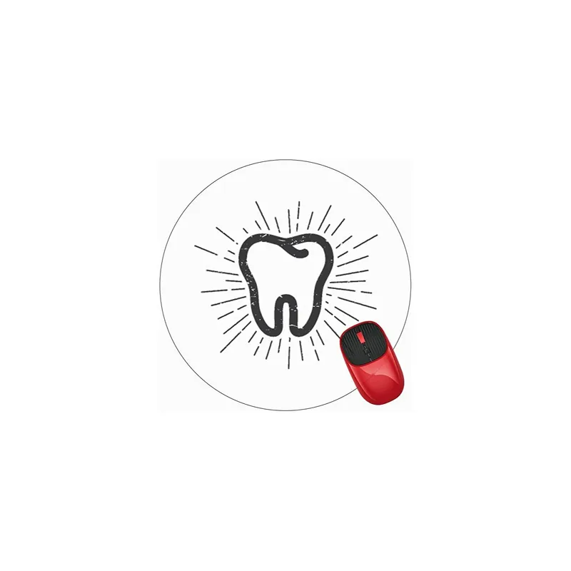 Mouse Pad Choice Tooth Mousepad Non-Slip Rubber Funny Cute Mat for Gaming and Gift