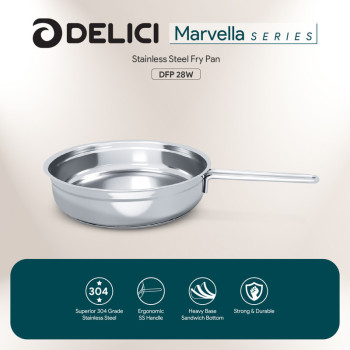 Delici DFP 28W Stainless Steel Fry Pan