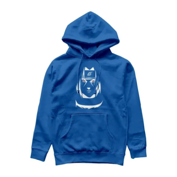 Naruto Red Hoodies Men Hot Japanese Anime Harajuko Sweatshirts Hip Hop Graphic(Blue)