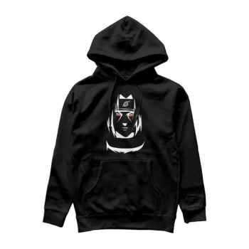 Naruto Red Hoodies Men Hot Japanese Anime Harajuko Sweatshirts Hip Hop Graphic (Black)