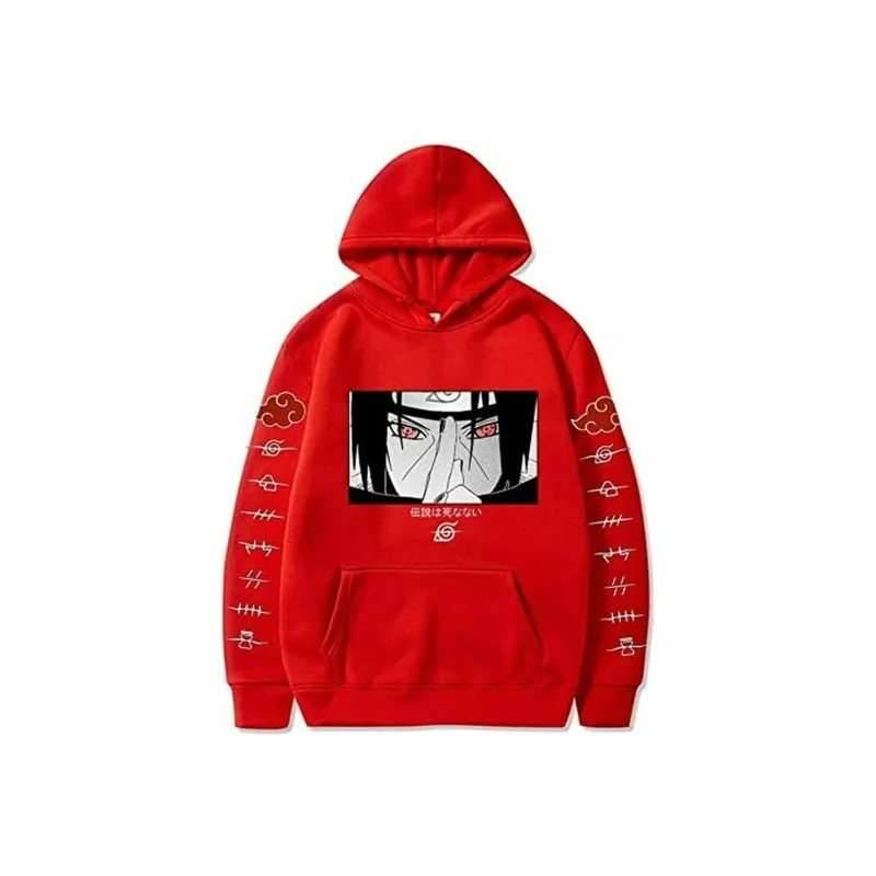 Naruto Red Hoodies Men's Women's Hoodie Sweatshirts Long Sleeve Casual Hooded Pullover