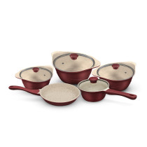 Delici DGDN 9M Granite Coated Aluminum Non-Stick Cookware Set