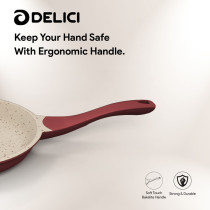 Delici Top-Tier Granite Coated Die-Cast Aluminum Non-Stick Fry Pan DGDN FP24M