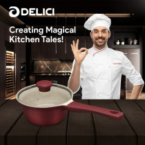 Delici DGDN MP16M Granite Coated Die-Cast Aluminum Non-Stick Milk Pan