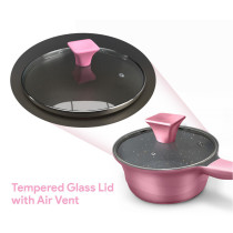 Delici DGDN MP16P Granite Coated Die Cast Aluminium Milkpan