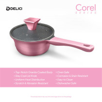 Delici DGDN MP16P Granite Coated Die Cast Aluminium Milkpan