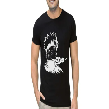 FMSTYLES Naruto Uzumaki Minato Short Sleeve T-shirt (Black)