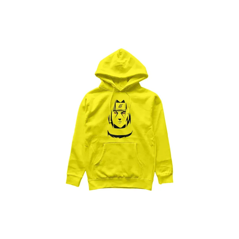 Naruto Yellow Hoodies Men Hot Japanese Anime Harajuko Sweatshirts Hip Hop Graphic Tees Cool Cartoon Unisex