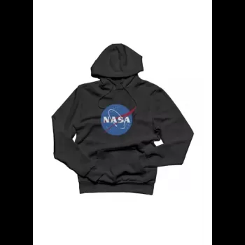 Nasa Logo Detail Hoodie Black