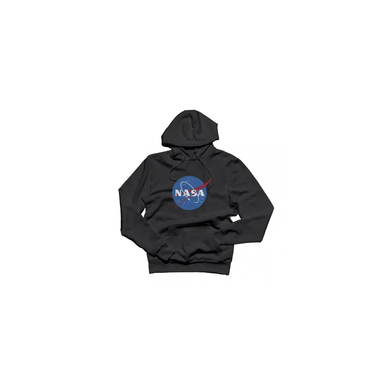 Nasa Logo Detail Hoodie Black