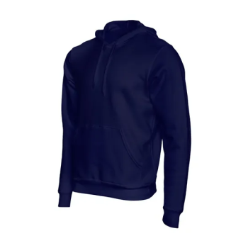 Navy Blue Hoodie Plain With Pocket, Unisex for Adults