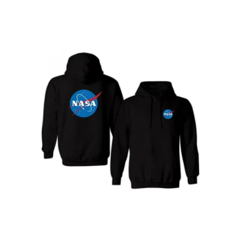 Nasa Space Logo Detail Hoodie Black