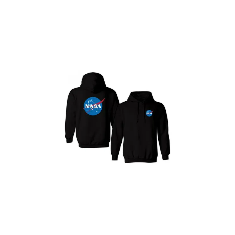 Nasa Space Logo Detail Hoodie Black