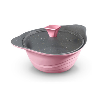 Delici DGDN SP20P Granite Coated Die-Cast Aluminum Non-Stick Sauce Pan