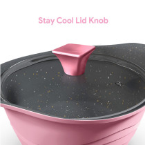 Delici DGDN SP20P Granite Coated Die-Cast Aluminum Non-Stick Sauce Pan
