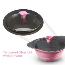Delici DGDN SP24P Granite Coated Die Cast Aluminium Saucepan