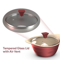 Delici DGDN SP28M Granite Coated Die-Cast Aluminum Non-Stick Saucepan