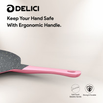 Delici DGDN TP27P Granite Coated Die-Cast Aluminum Non-Stick Tawa Pan