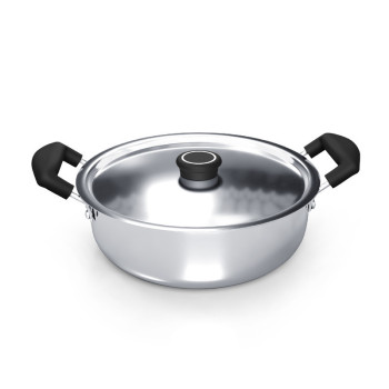 Delici DKP 22B Stainless Steel Kadai Pan