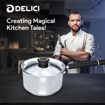 Delici DMP 16B Stainless Steel Milk Pan