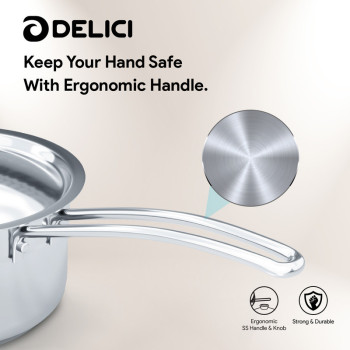 Delici DMP 16W Stainless Steel Milk Pan