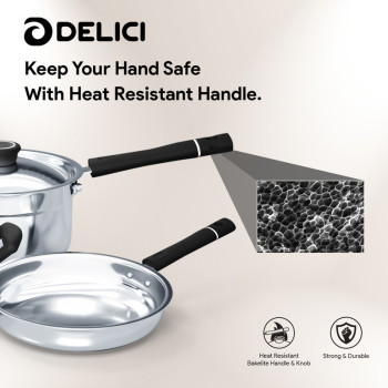 Delici DSK 5B 5 PCS Stainless Steel Cookware Set