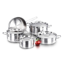 Delici DSK 9W 9 Pcs Stainless Steel Cookware Set