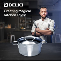 Delici DSP 16W Stainless Steel Saucepan