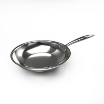 Delici DTFP24 Tri-Ply Stainless Steel Fry Pan with Premium SS Handle