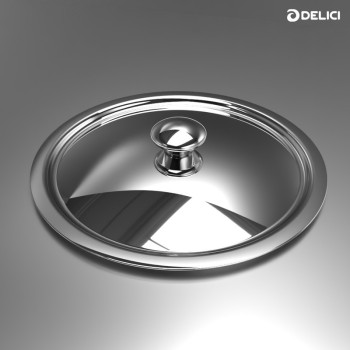 Delici DTHKS8P 8Pc Tri-Ply Stainless Steel Honeycomb Set