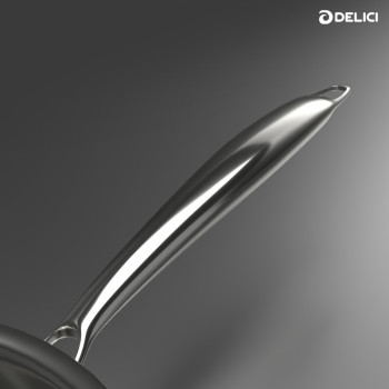 Delici DTHKS8P 8Pc Tri-Ply Stainless Steel Honeycomb Set