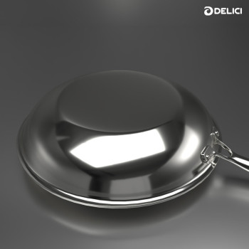 Delici DTHKS8P 8Pc Tri-Ply Stainless Steel Honeycomb Set