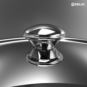 Delici DTSP 28 Tri-Ply Stainless Steel Saucepan with Premium SS Handle