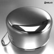 Delici DTSP 28 Tri-Ply Stainless Steel Saucepan with Premium SS Handle