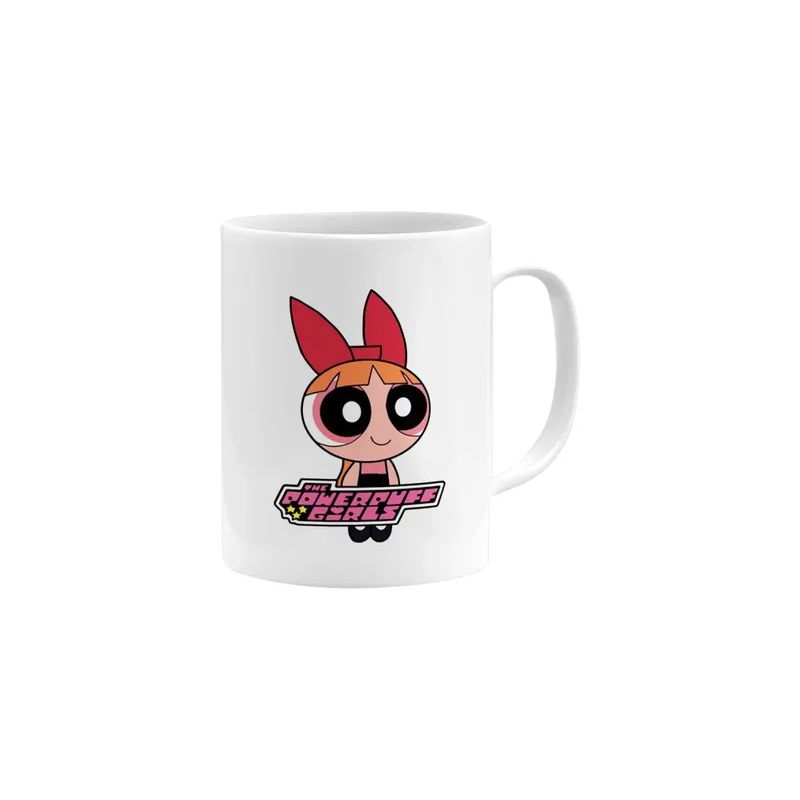 Generic Power Puff Girls Printed Mug White/Pink/Red 11ounce