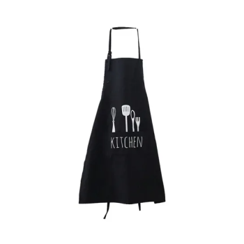 Generic Printed Cooking Apron Black/White 27x22x2centimeter
