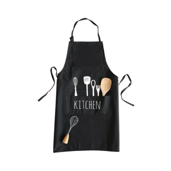 Generic Printed Cooking Apron Black/White 27x22x2centimeter